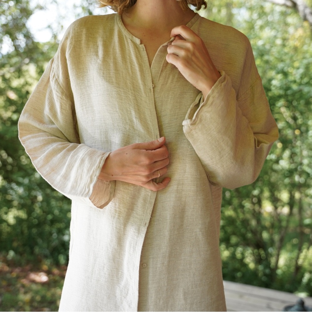 Eileen Fisher Linen Cardigan | Size Medium